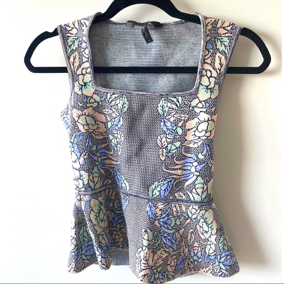 BCBG - crop top - floral print XS - Picture 1 of 3